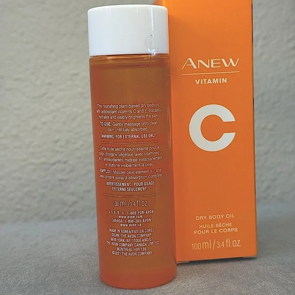 Vitamin C Dry Body Oil — Avon Anew, 3.4 floz - Picture 6 of 12
